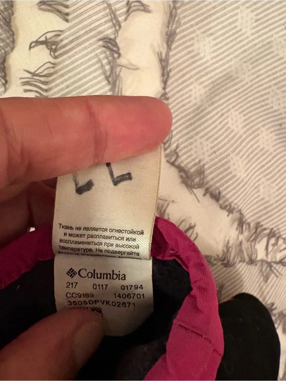 Columbia Kids Bright Pink Insulated Mittens zip up size small